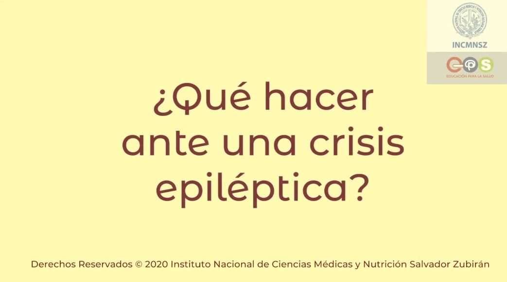 INNstantáneas. Qué hacer ante una crisis epiléptica