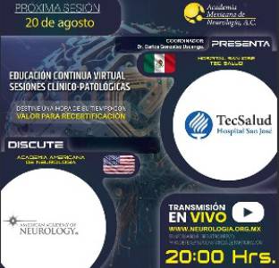 Sesión Clínico-Patológica de agosto de 2025 ¡En vivo!