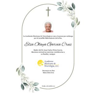 En Memoria: Sra. Elsa Olaya García Cruz