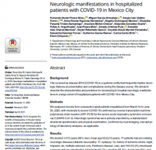 Neurologic manifestations in hospitalized patients with COVID-19 in Mexico City